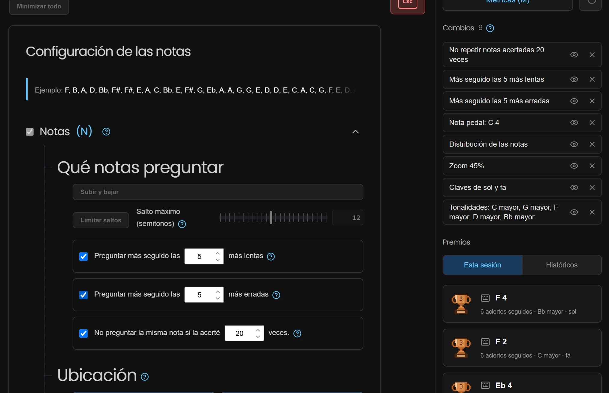 Cada cambio queda en una lista