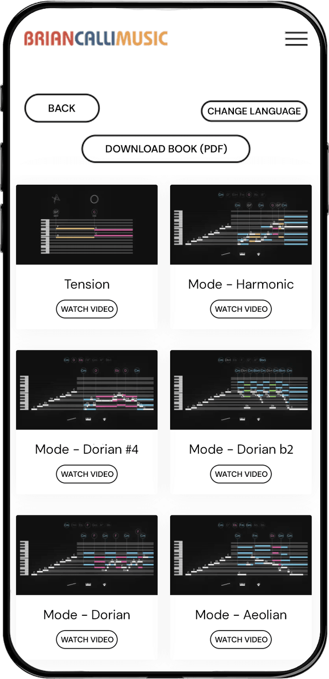 App en teléfono vertical