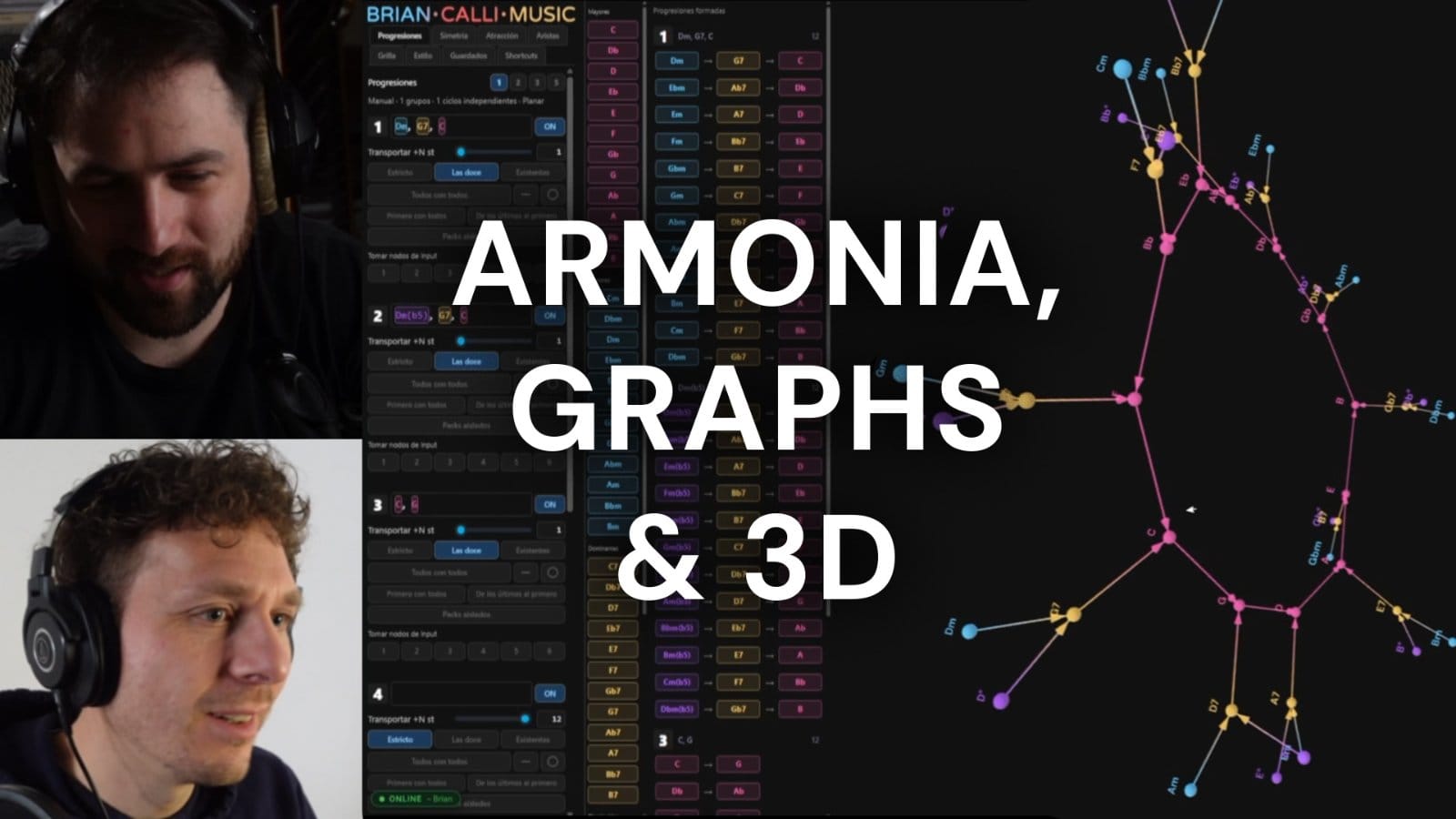 Gespräch über Harmonielehre und Erstellung von 3D-Diagrammen
